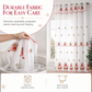 🎄 LIMITED‑TIME 50% OFF! 🎅 Christmas Embroidered Sheer Window Curtain Panel with Snowflake and Bell Patterns