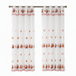 🎄 LIMITED‑TIME 50% OFF! 🎅 Christmas Embroidered Sheer Window Curtain Panel with Snowflake and Bell Patterns