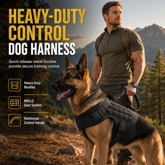 🔥 Time-Limited Special 🐕 Tactical Dog Harness – Heavy Duty Working Vest for Medium & Large Dogs, Quick-Release Training Vest for Outdoor Activities 🎯