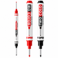 📢📢50% OFF !! ⏰10-Pack Dual Long Head Permanent Marker Pens Waterproof Oil-Based Deep Hole Scribing Markers for Woodworking