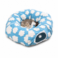 🎄🐱 Christmas Tunnel Cat Bed – Donut Pet Cave & Cushion, Limited Edition, Removable & Washable 🎁✨