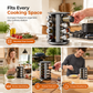 🔥 50% OFF 🍳 Stainless Steel 360° Rotating Spice Rack – Countertop Turntable Organizer for Kitchen ✨