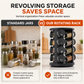 🔥 50% OFF 🍳 Stainless Steel 360° Rotating Spice Rack – Countertop Turntable Organizer for Kitchen ✨