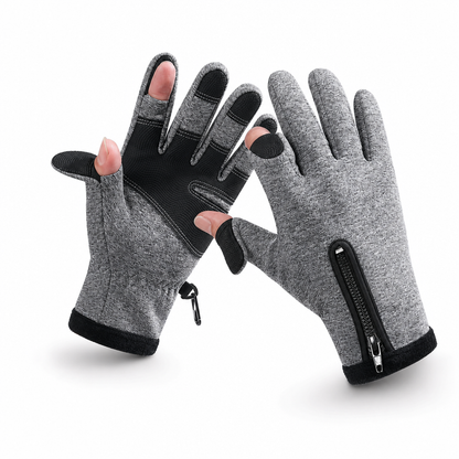 🔥 50% OFF 🧤 Winter Waterproof Windproof Warm-Lined Outdoor Sports Gloves – Zippered Gloves for Cycling, Hiking & Skiing ❄️