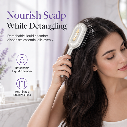 Scalp Applicator Comb with Dropper