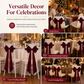 📢📢50% OFF !! 🎀 Large Velvet Christmas Bow Ornament for Holiday Tree and Home Decoration